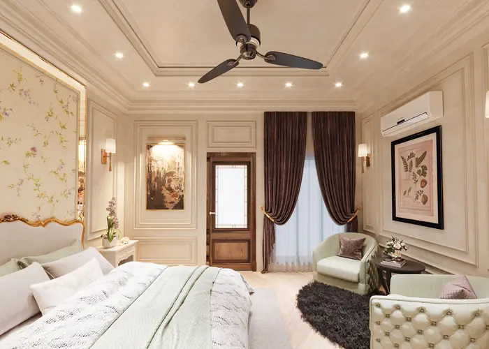 Residential bedroom interior