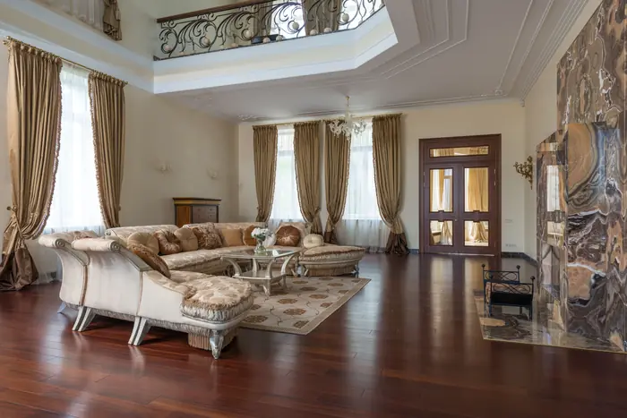 Grand formal living room in a luxury interior