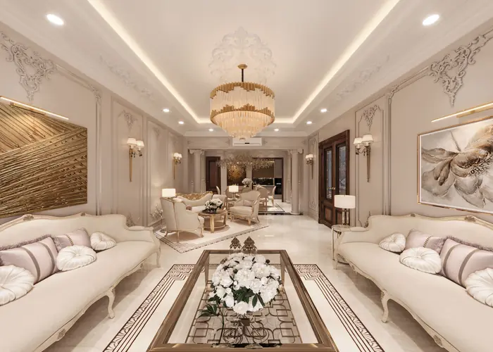 Luxury interior material detail