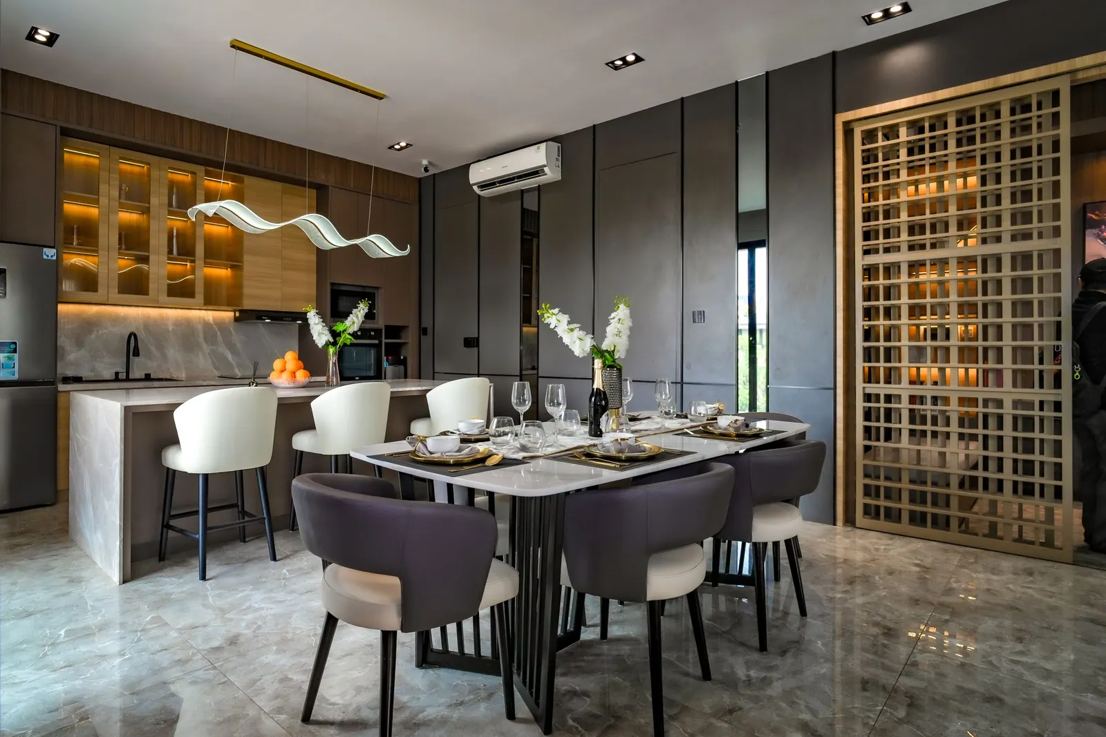 Finished residential interior