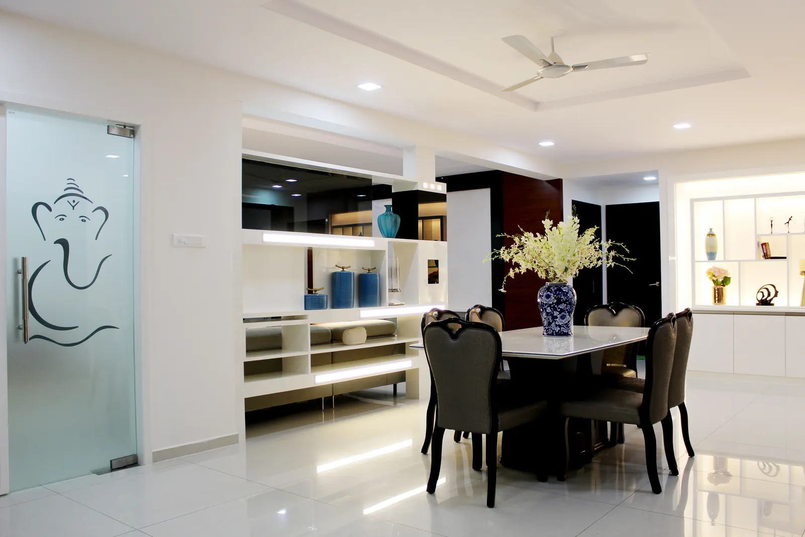 Residential dining room interior