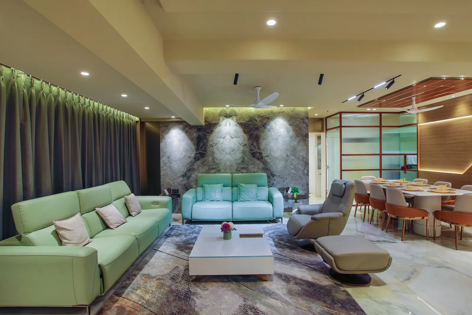 Residential interior living space
