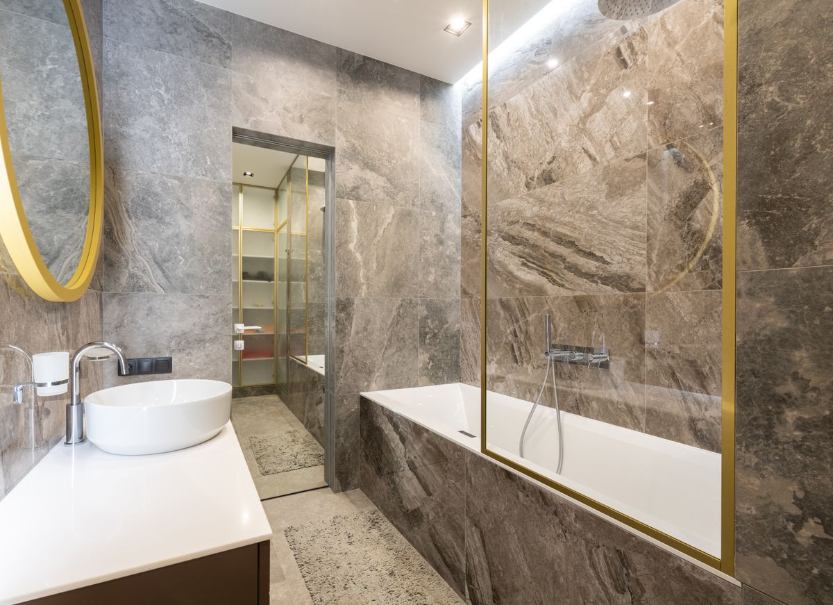 Modern bathroom fittings — plumbing work by AR Enterprises