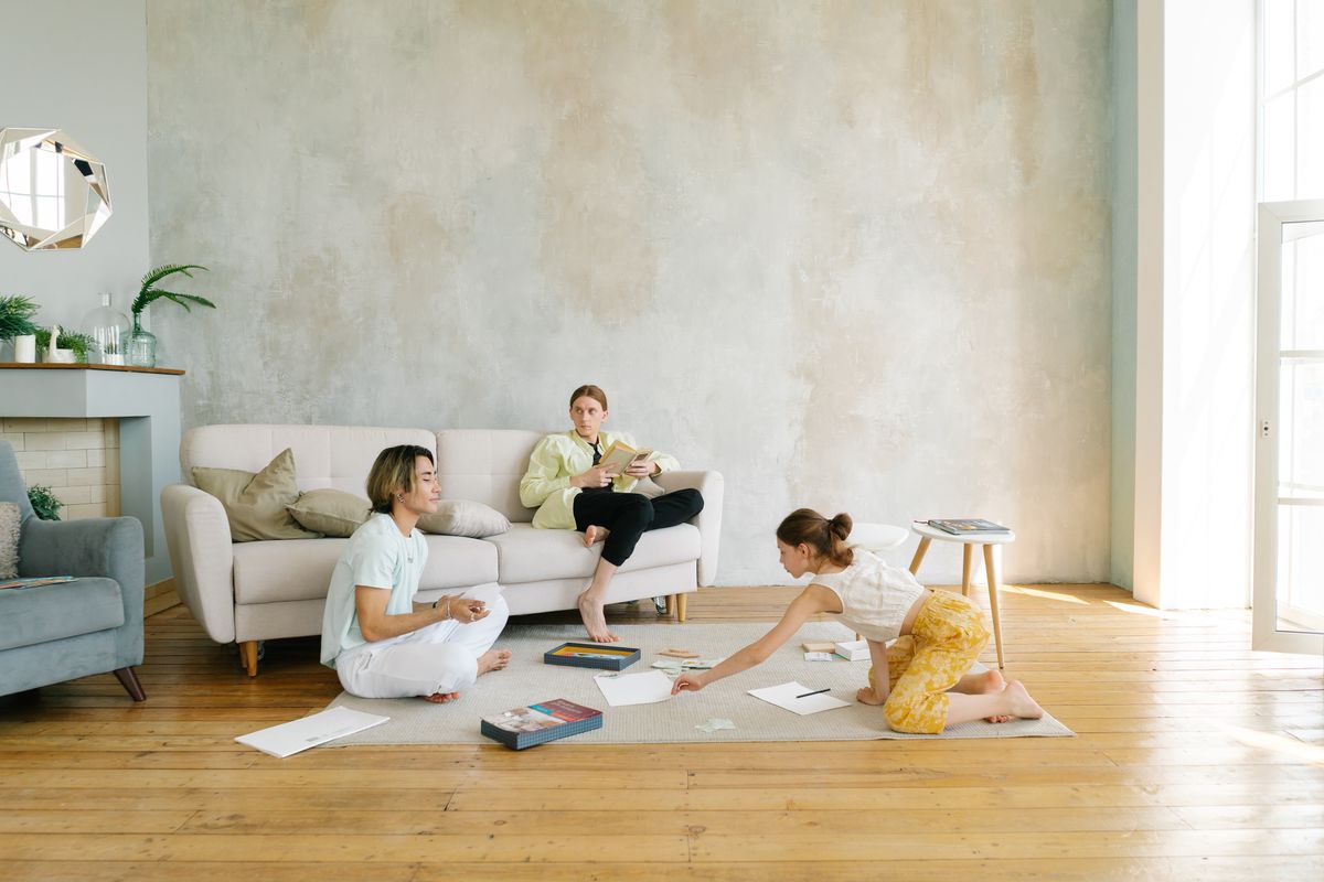 Zoned family layout — space planning by AR Enterprises